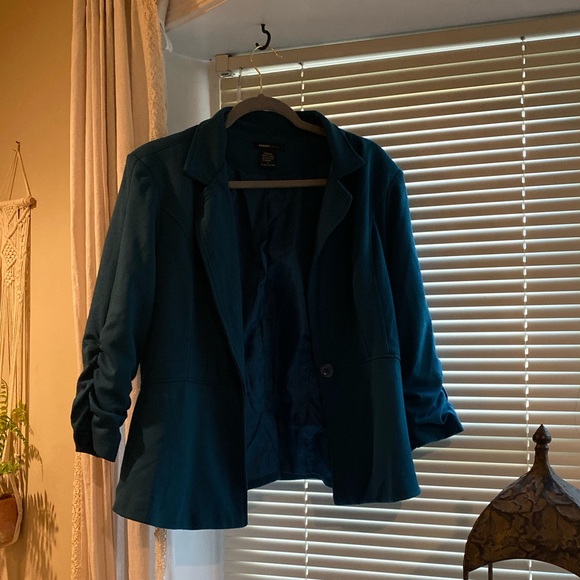 Teal Blazer. Size L. - Picture 2 of 6